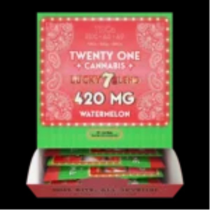 Picture of TWENTY ONE CANNABIS LUCKY 7 BLEND 30CT - WATERMELON