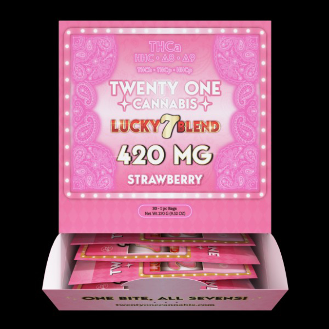 Picture of TWENTY ONE CANNABIS LUCKY 7 BLEND STRAWBERRY