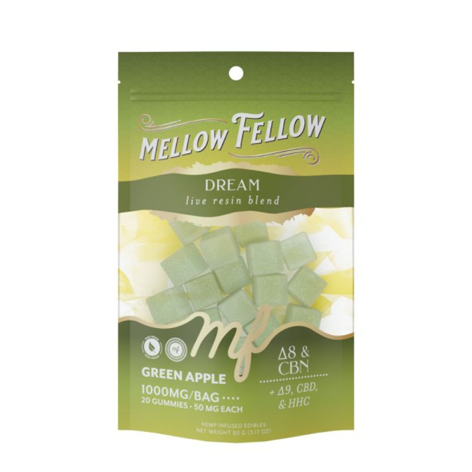 Picture of MELLOW FELLOW LIVE RESIN 2PCS GREEN APPLE100MG
