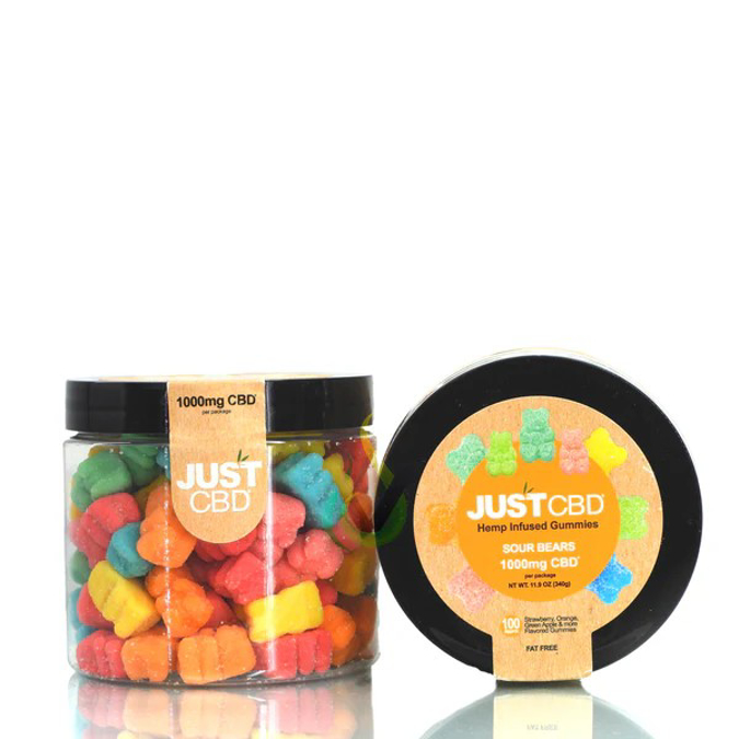 Picture of JUST CBD HEMP INFUSED GUMMIES SOUR BEARS 1000MG