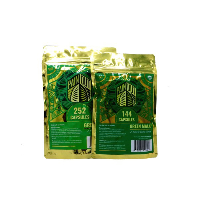 Picture of PAIN OUT GREEN MALAY 144 CAPS