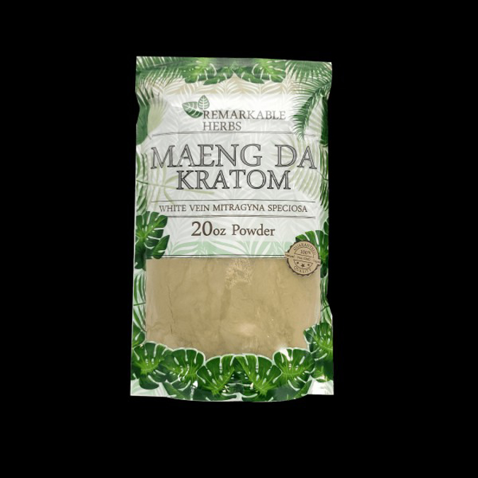 Picture of REMARKABLE HERBS WHITE VEIN MAENG DA 20OZ KRATOM