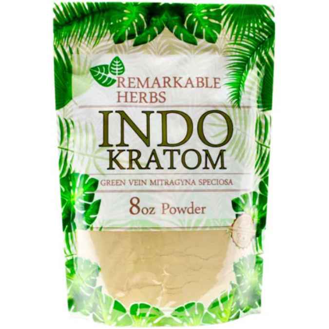 Picture of REMARKABLE HERBS KRATOM INDO POWDER 8 OZ