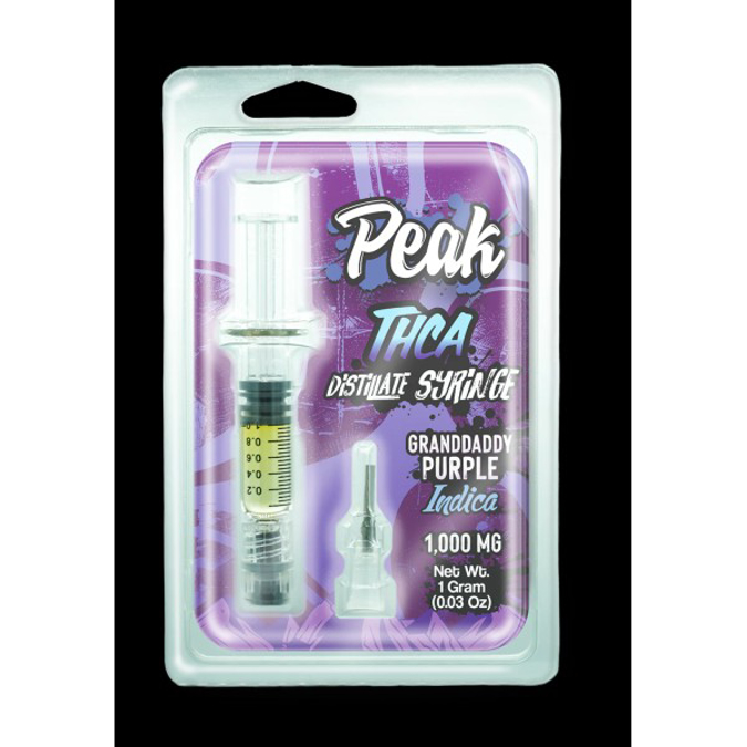 Picture of PEAK - THCA 1gm DISTILLATE SYRINGE - GRAND DADDY PURPLE (INDICA)