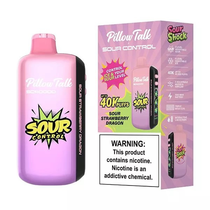 Picture of PILLOW TALK SWEET CONTROL 40K SOUR STRAWBERRY DRAGON