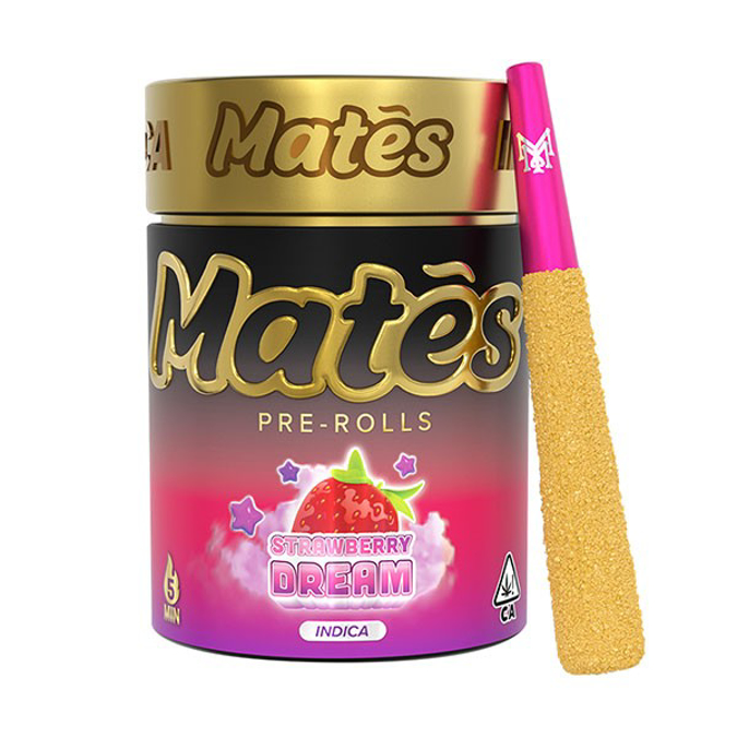 Picture of MUHA MATES PRE ROLLS 5CT JAR  STRAWBERRY DREAM