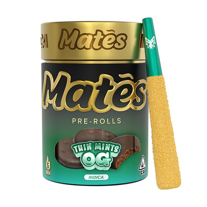 Picture of MUHA MATES PRE ROLLS 5CT JAR THIN MINTS OG