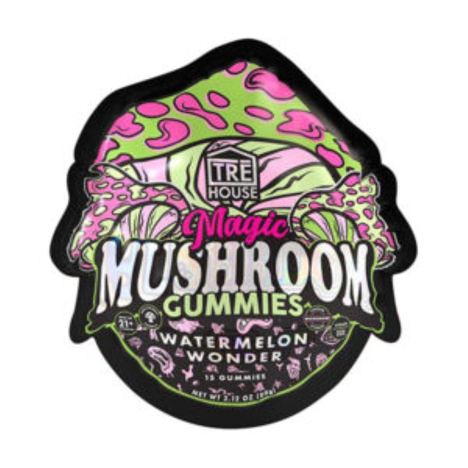 Picture of TRE HOUSE MAGIC MUSHROOM GUMMIES 15CTBAG  WATERMELON WONDER
