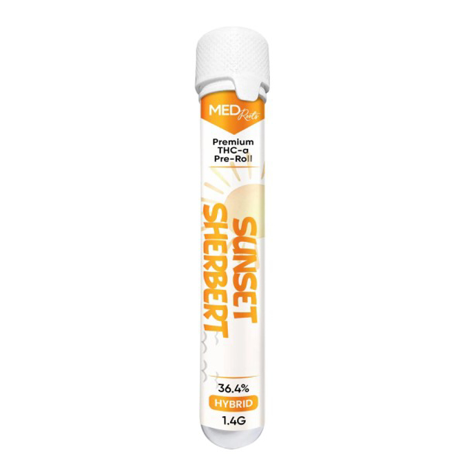 Picture of MEDROOTS THC A 1.6G PREROLL 50CT SUNSET SHERBET