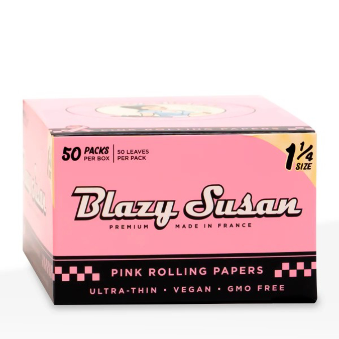 Picture of BLAZY SUZAN 1 14 ROLLING PAPERS 50PK PINK