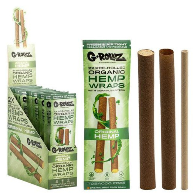 Picture of G ROLLZ 2 ORIGINAL HEMP PRE ROLLED HEMP WRAPS