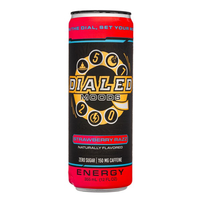 Picture of DIALED MOODS 150MG STRAWBERRY RAZZ 355ML