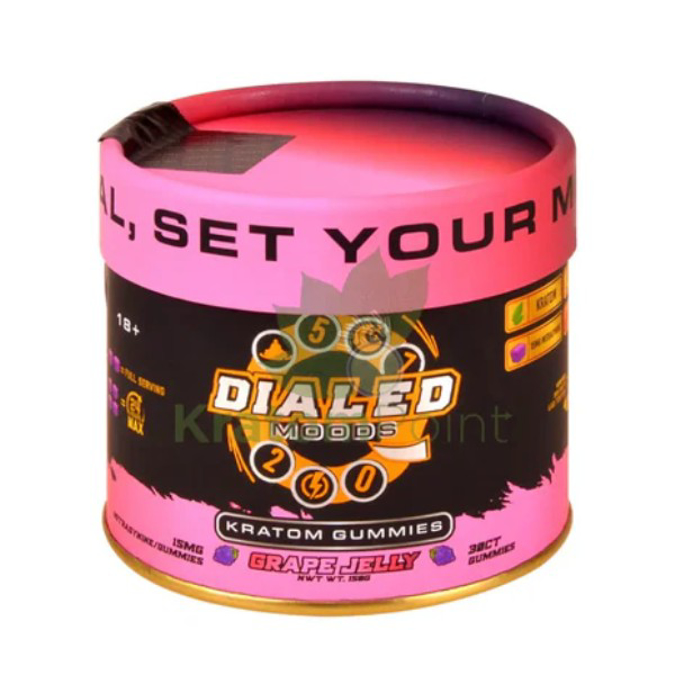 Picture of DIALED MOODS KRATOM GUMMY 30CT GRAPE JELLY