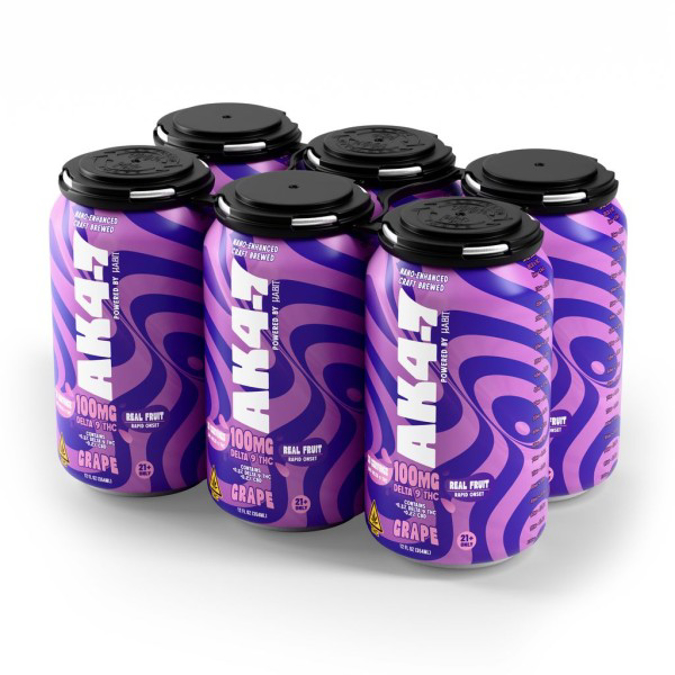 Picture of AK4-7 SODA 100MG D9 THC - GRAPE