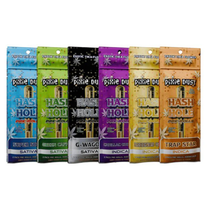 Picture of PIXIE DUST HASH HOLE 2pk PRE-ROLL THC-A PREMIUM 2gm 10pk - HONEY RUNTZ HYBRID