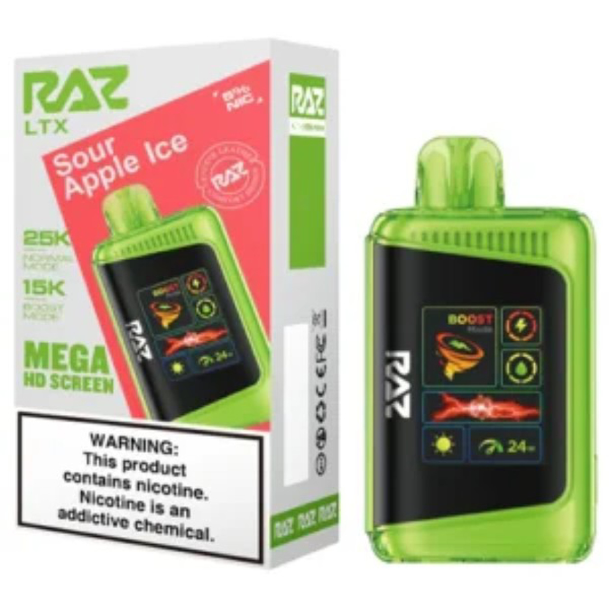 Picture of RAZ LTX 25K - SOUR APPLE ICE