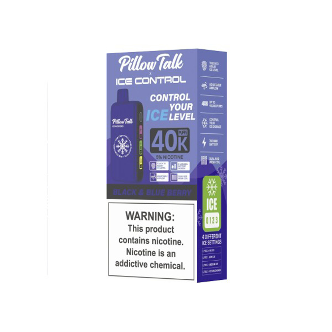 Picture of PILLOW TALK ICE CONTROL 40K BLACK AND BLUE BERRY