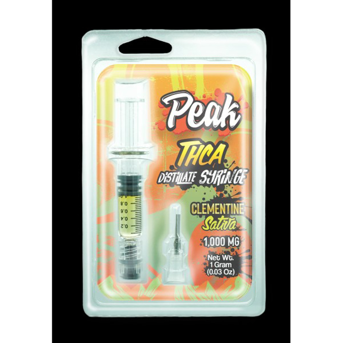 Picture of PEAK - THCA 1gm DISTILLATE SYRINGE - CLEMENTINE (SATIVA)