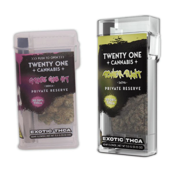 Picture of TWENTY ONE CANNABIS PRIVATE RESERVE 2PC PREROLLS 15CT - GHOST RIDER
