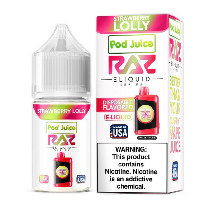 Picture of RAZ 30ML 35MG - STRAWBERRY LOLLY