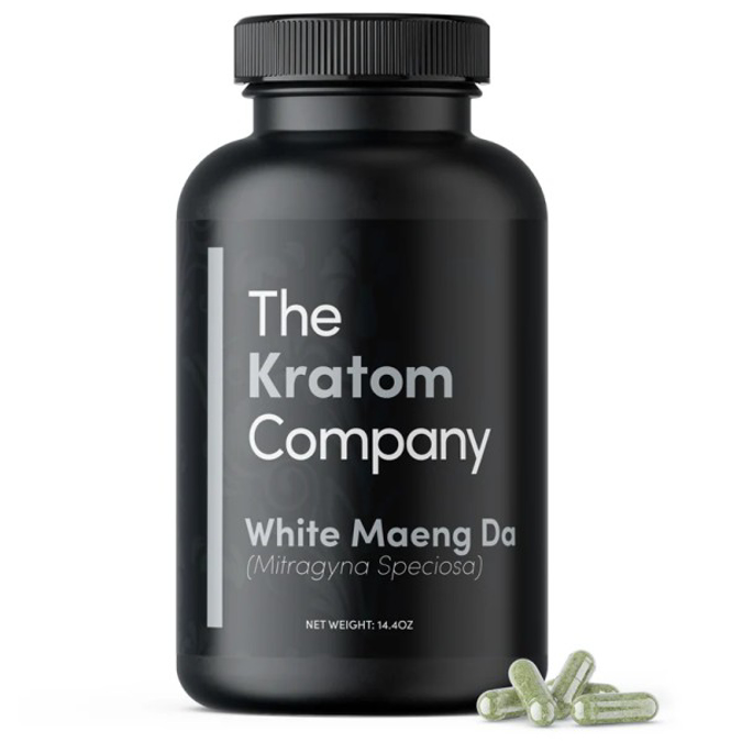 Picture of THE KRATOM COMPANY WHITE MAENG DA 500CAPS