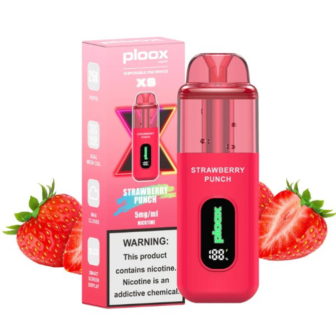 Picture of PLOOX DISPOSABLE POD 25K - STRAWBERRY PUNCH