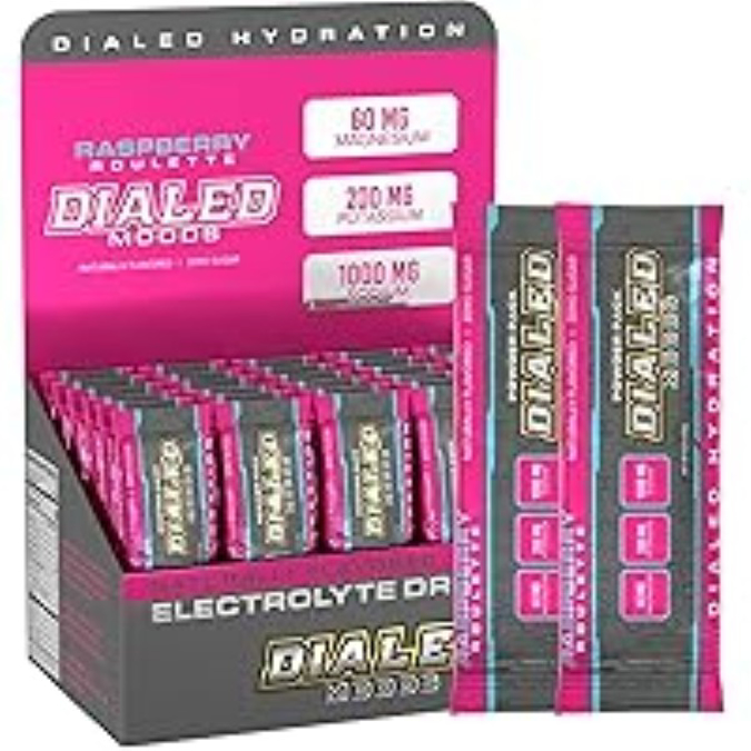 Picture of DIALED HYDRATION PACK 12CT  RASPBERRY ROULETTE