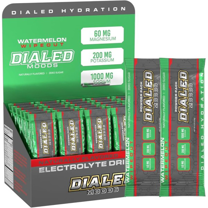 Picture of DIALED HYDRATION PACK 12CT WATERMELON WIPEOUT