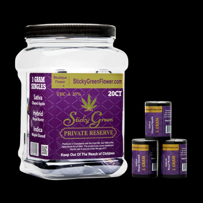 Picture of STICKY GREEN EXOTIC 1GRAM PRIVATE RESERVE