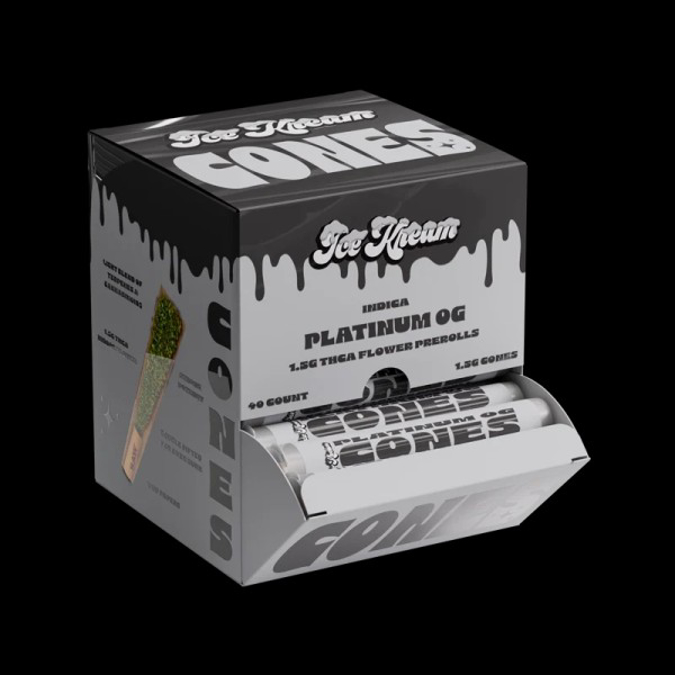 Picture of ICE KREAM DONUT THC A 1.5G 40CT PRE ROLLS PLATINUM OG
