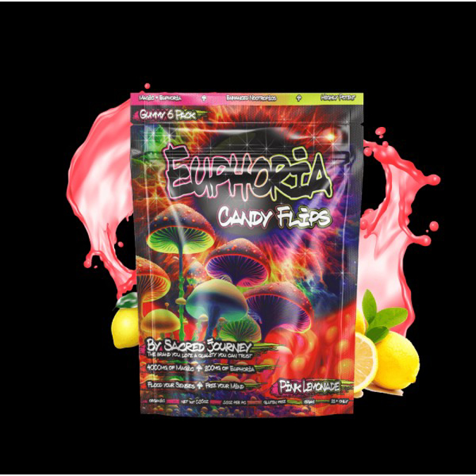 Picture of EUPHORIA CANDY FLIPS GUMMIES 10PK - PINK LEMONADE