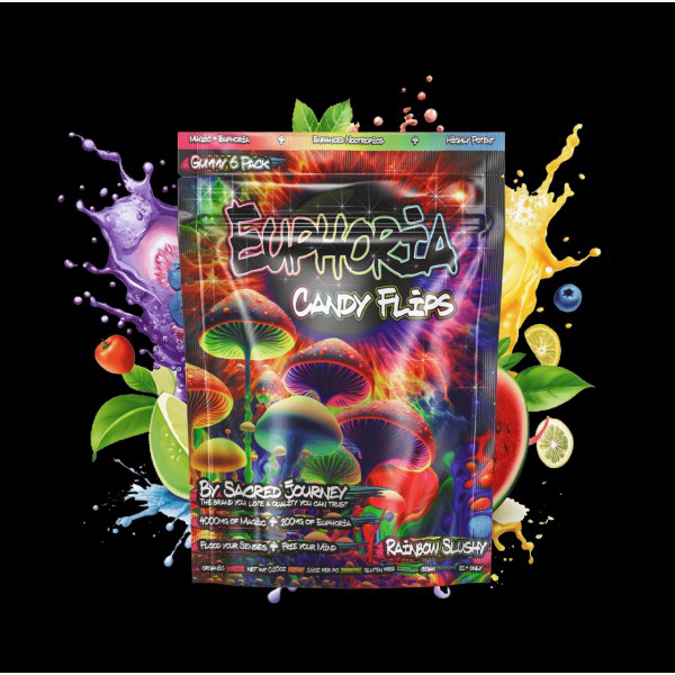 Picture of EUPHORIA CANDY FLIPS GUMMIES 10PK - RAINBOW SLUSHY
