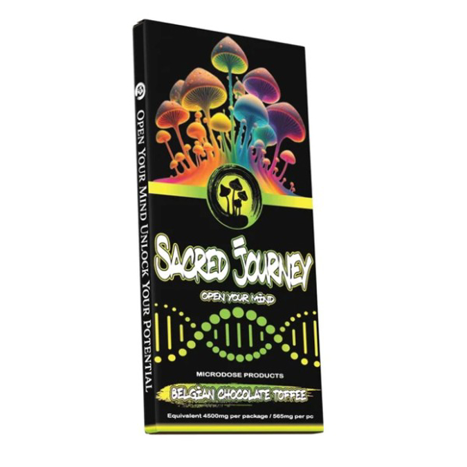 Picture of SACRED JOURNEY MUSHROOM CHOCOLATE - BELGIAN CHOCOLATE TOFFEE