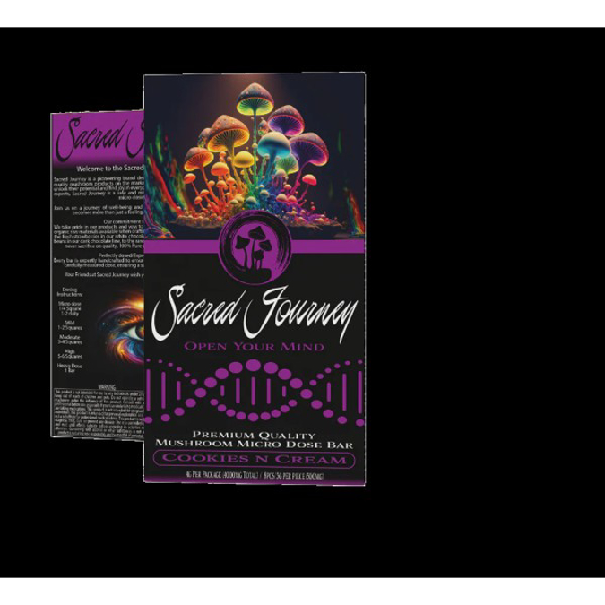 Picture of SACRED JOURNEY MUSHROOM CHOCOLATE - COOKIES N CREAM