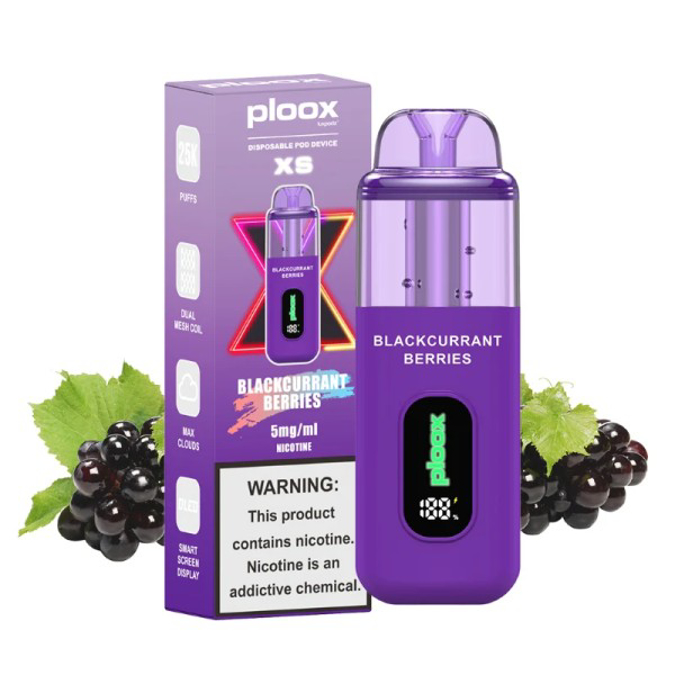Picture of PLOOX DISPOSABLE POD 25K - BLACKCURRANT BERRIES