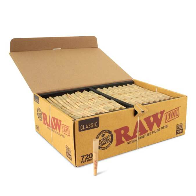 Picture of RAW CLASSIC BULK 70/45 PRE ROLL CONES 720PK 1PC