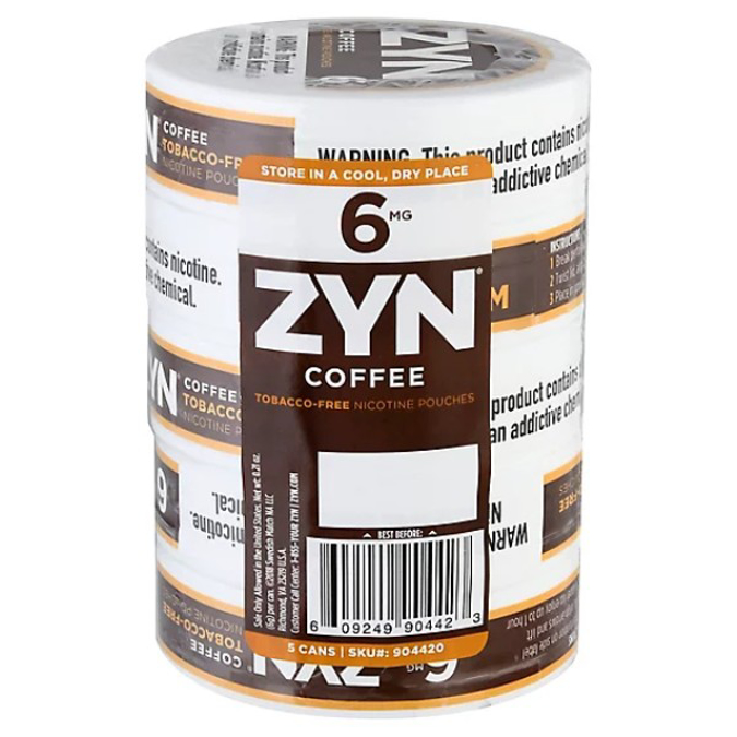 Picture of ZYN 6MG WG COFFEE 5PK ROLL
