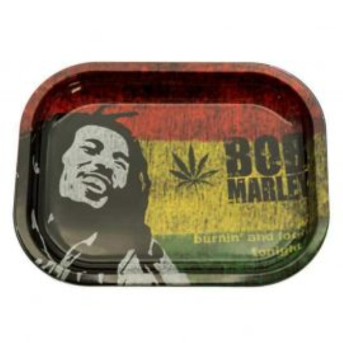 Picture of SMALL TIN TRAY BOB MARLEY RASTA